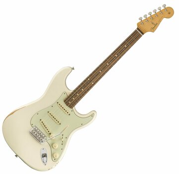 Electric guitar Fender Road Worn 60s Stratocaster Pau Ferro Olympic White - 1