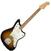 Guitare électrique Fender Road Worn 60s Jazzmaster Pau Ferro 3-Tone Sunburst