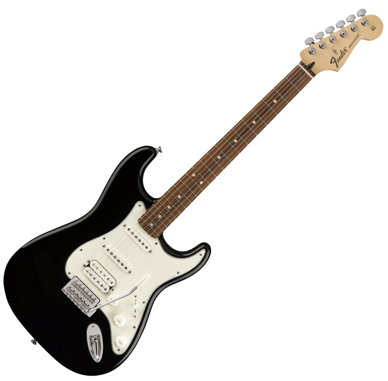 Elektromos gitár Fender Standard Stratocaster HSS Pau Ferro Black