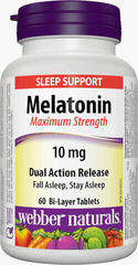 Webber Naturals Melatonin 10 mg with Dual Action Release 60 tabs