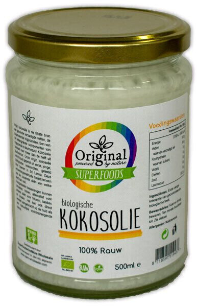 Alimenti funzionali Original Superfoods Kokosolie 500 ml Alimenti funzionali