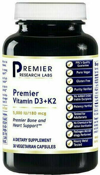 Vitamine D PRL Vitamin D3+K2 30 caps Pas de saveur Vitamine D - 1