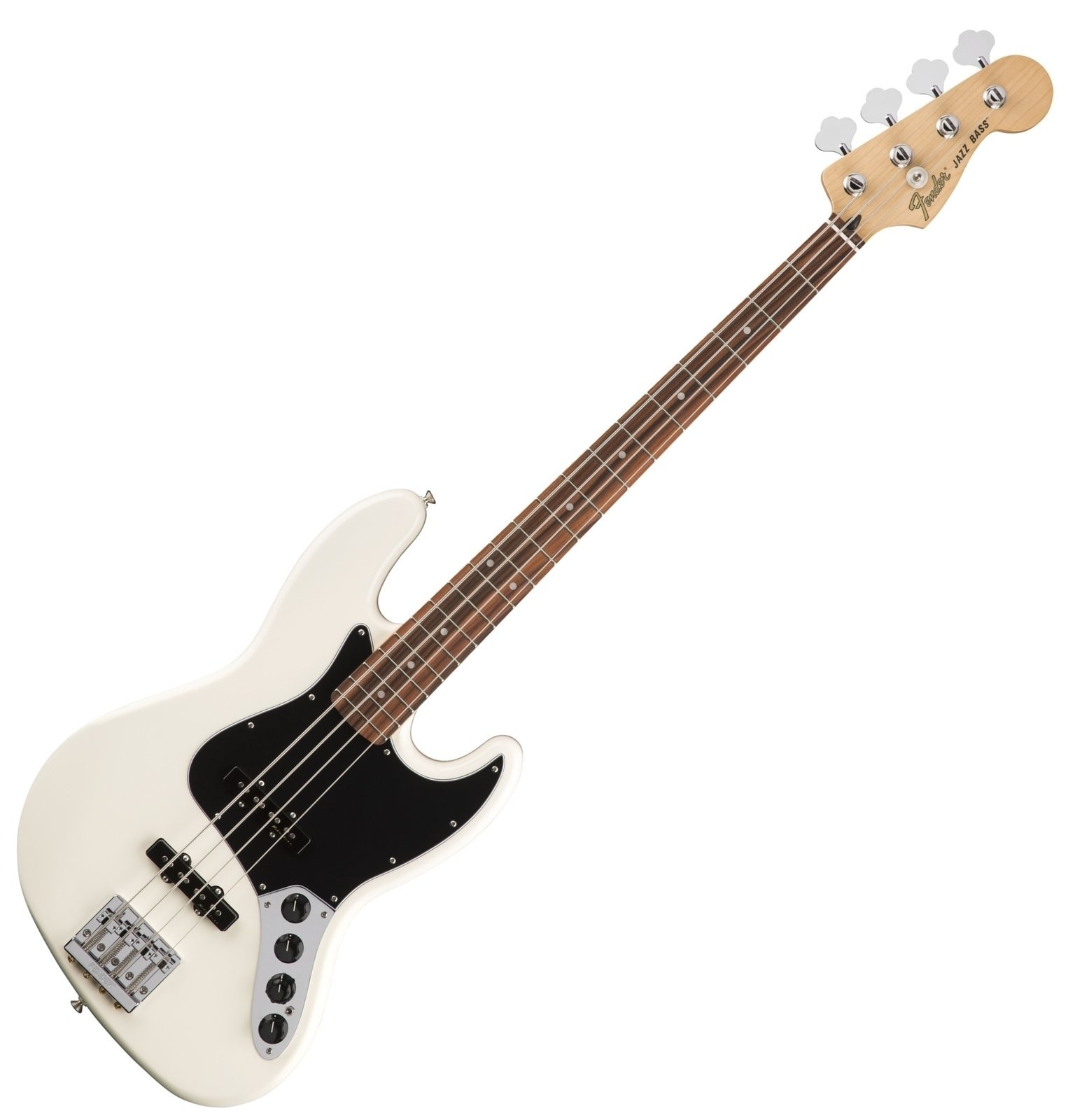 Elektrische basgitaar Fender Deluxe Active Jazz Bass PF Olympic White