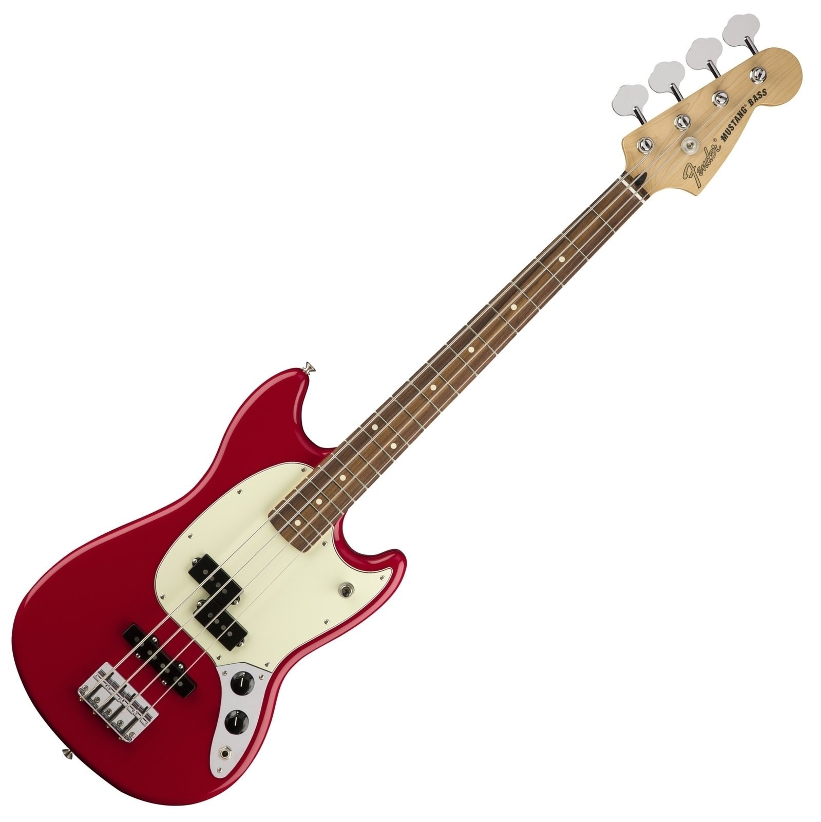 Basse électrique Fender Mustang Bass PJ Pau Ferro Torino Red