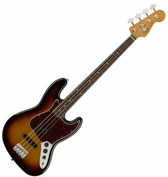 Basse électrique Fender 60s Jazz Bass Pau Ferro 3-Tone Sunburst with Gigbag - 1