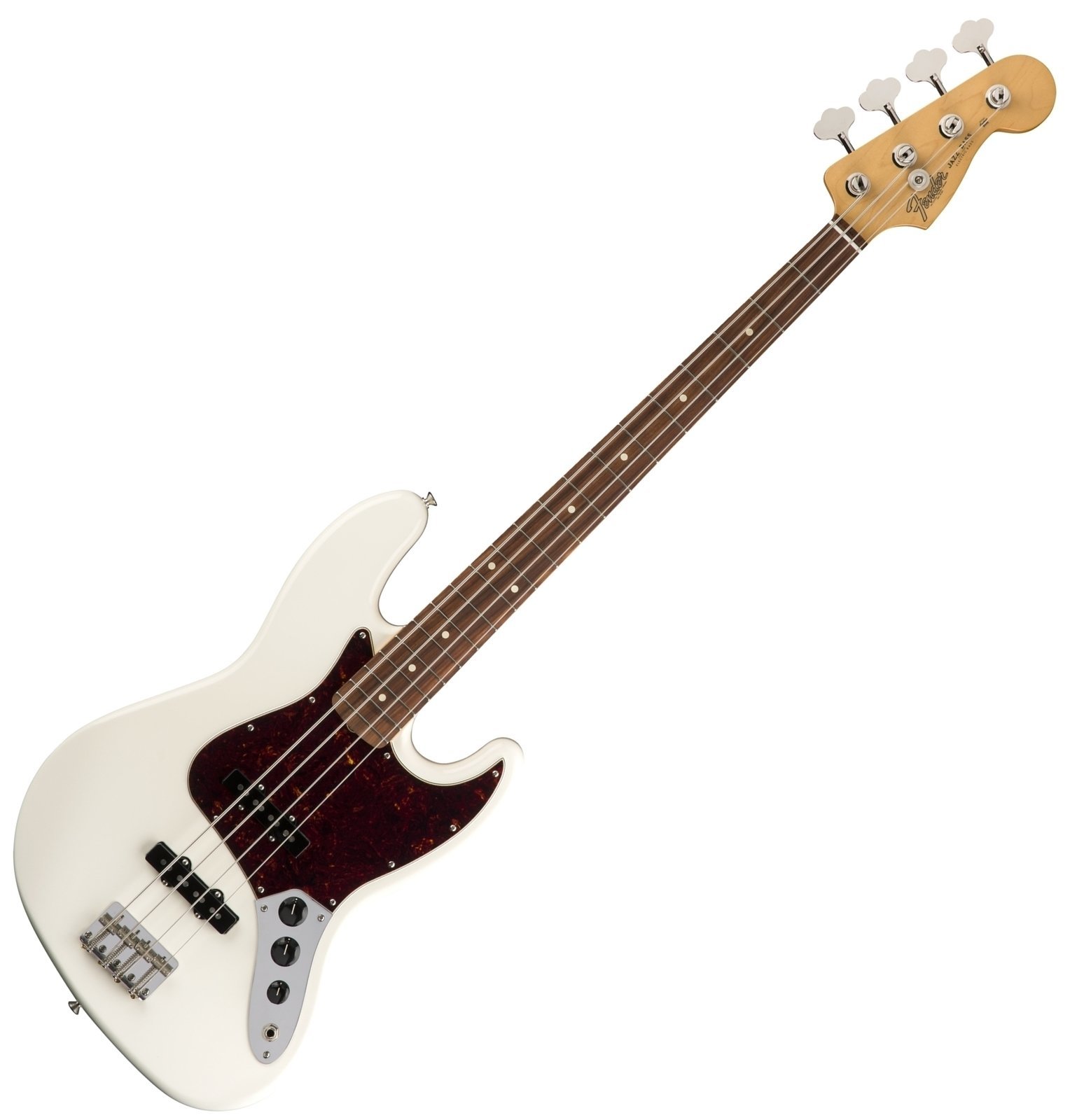 E-Bass Fender 60s Jazz Bass Pau Ferro Olympic White with Gigbag