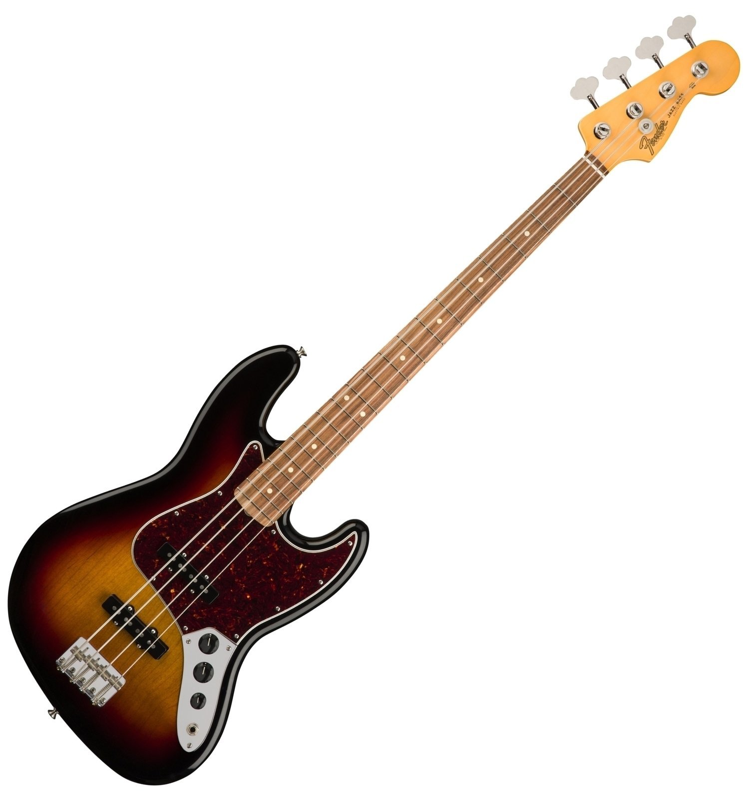 Elektrische basgitaar Fender 60's Jazz Bass Pau Ferro Lacquer 3-Tone Sunburst