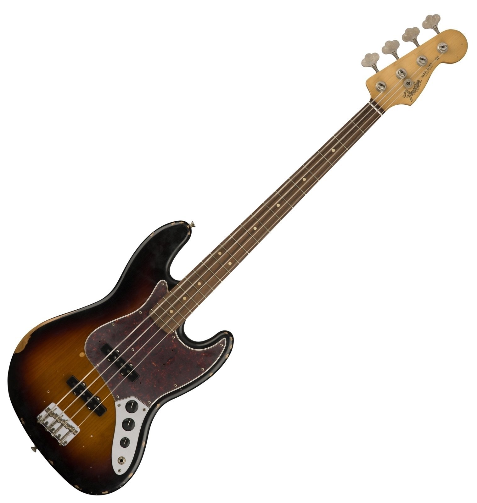 4-strängad basgitarr Fender Road Worn 60s J-Bass Pau Ferro 3-Tone Sunburst