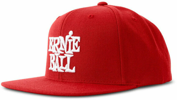 Hoed pet Ernie Ball 4155 Red with White Ernie Ball Logo Hat - 1