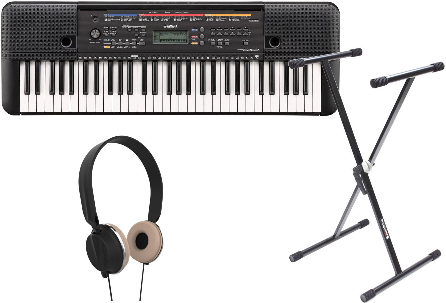 Keyboard zonder aanslaggevoeligheid Yamaha PSR-E263 Set
