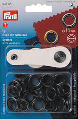 PRYM Eyelets and Washers Brass 11,0 mm Black Oxidized