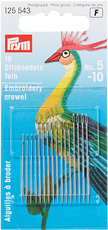 Embroidery Needle PRYM Embroidery Needle Crewel no.5-10