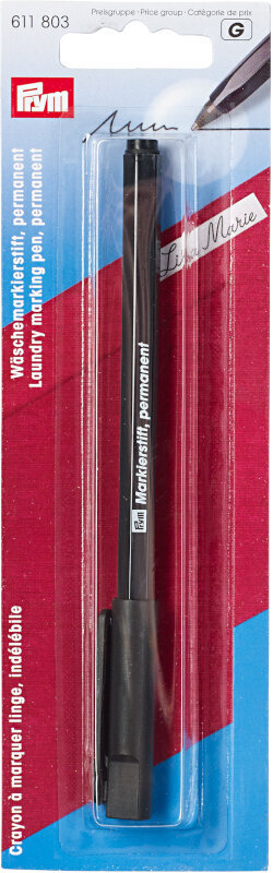 Olovka za označavanje PRYM Laundry Marking Pen Permanent Olovka za označavanje Black