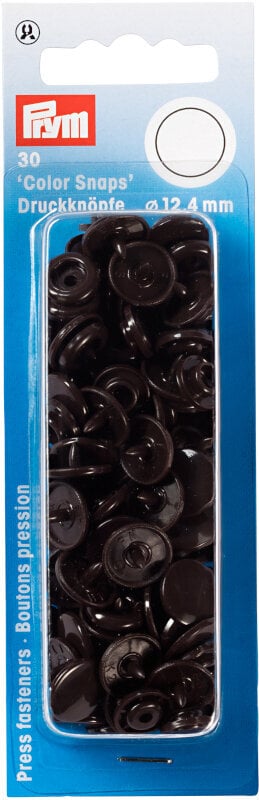 Fermetures à pression PRYM Color snaps Fermetures à pression Brown 12,4 mm