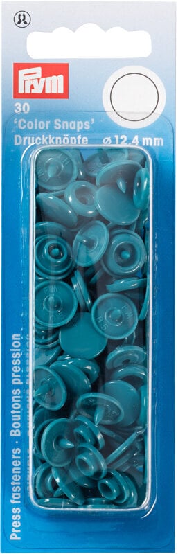 Fermetures à pression PRYM Color snaps Fermetures à pression Dark Turquoise 12,4 mm
