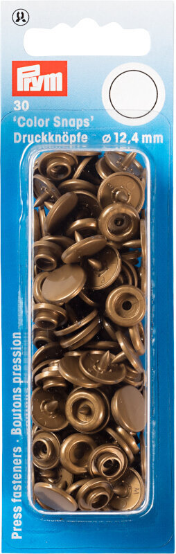 Fermetures à pression PRYM Color snaps Fermetures à pression Gold 12,4 mm
