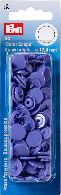 Snap Fasteners PRYM Color snaps Snap Fasteners Purple 12,4 mm