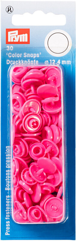 Fermetures à pression PRYM Color snaps Fermetures à pression Pink 12,4 mm