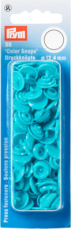 Snap gumbi PRYM Color snaps Snap gumbi Turquoise 12,4 mm