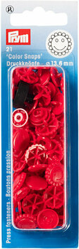 Fermetures à pression PRYM Color snaps Fermetures à pression Red 12,4 mm - 1