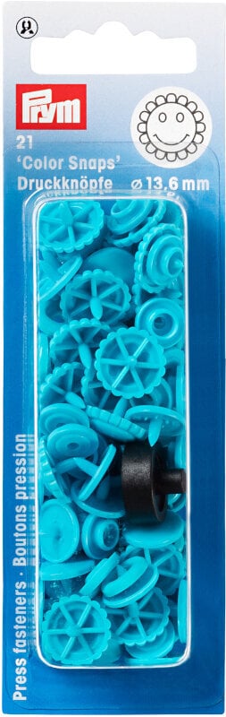 Fermetures à pression PRYM Color snaps Fermetures à pression Turquoise 12,4 mm