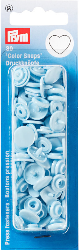 Fermetures à pression PRYM Color snaps Fermetures à pression Light Blue 12,4 mm