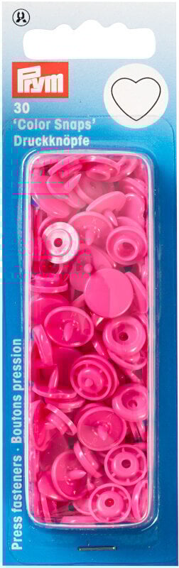 Rõhknööbid PRYM Non-Sew Colorsnaps Heart Pink