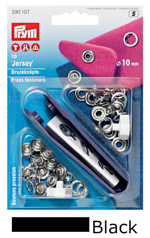 Druckknöpfe PRYM 390170 Druckknöpfe Black 12 mm