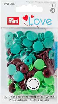 Botões de pressão PRYM Color Snaps Botões de pressão Green/Light Green/Brown 12,4 mm - 1