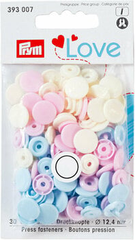 Zacvakávací knoflíky PRYM Color Snaps Zacvakávací knoflíky Rose/Light Blue/Pearl 12,4 mm - 1