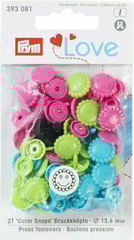 Fermetures à pression PRYM Color Snaps Fermetures à pression Turquoise/Green/Pink 13,6 mm - 1