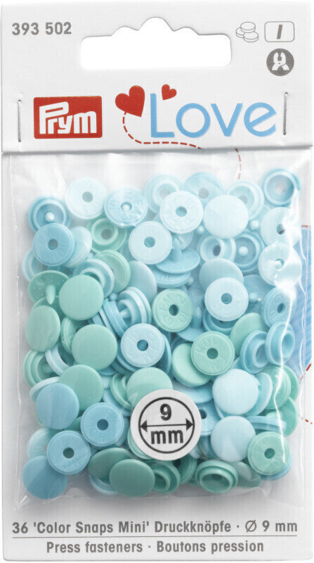 Fermetures à pression PRYM Color Snaps Fermetures à pression Mint 9 mm