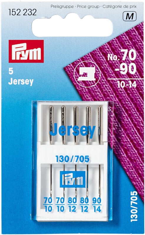 Needles for Sewing Machines PRYM 130/705 No. 70-90 Single Sewing Needle