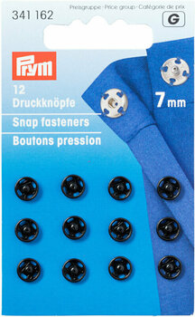 Snap Fasteners PRYM 341162 Snap Fasteners 7 mm Black - 1
