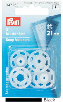 Snap Fasteners PRYM Snap Fasteners 15 mm Black - 1
