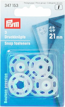 Snap Fasteners PRYM 347153 Snap Fasteners 21 mm Transparent - 1