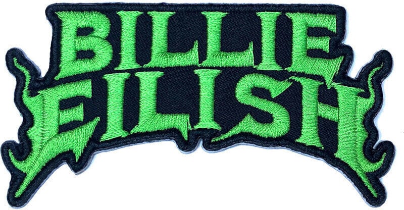 Patch, sticker, badge Billie Eilish Flame Opnaaipatch Green