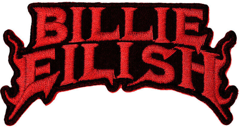 Patch, Sticker, badge Billie Eilish Flame Sew-On Patch Red