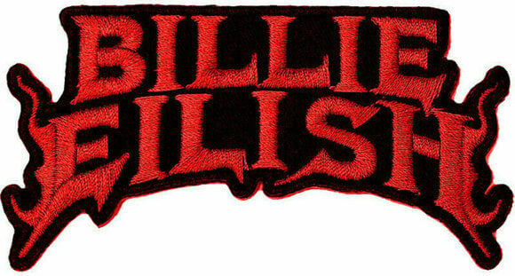 Patch, Sticker, badge Billie Eilish Flame Sew-On Patch Red - 1