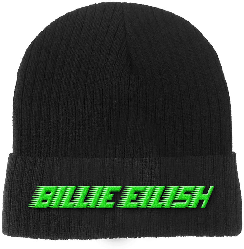 de primera categoría Gángster Dibujar Billie Eilish Racer Logo Sombrero de música - Muziker
