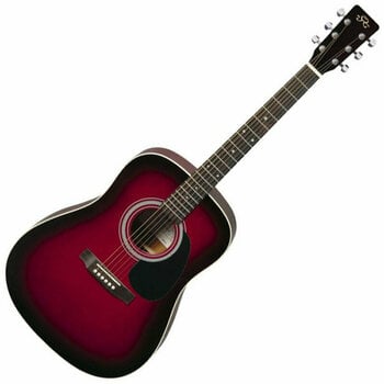 Guitarra acústica SX MD160 Red Sunburst - 1