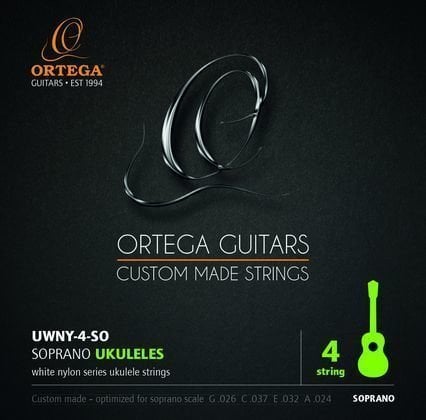 Cordas para ukulele soprano Ortega Nylon Soprano