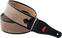 Leather guitar strap RightOnStraps Steady Special Monte-Carlo Leather guitar strap Beige