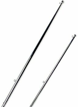 Boat Flag Staff Osculati Mirror Polished SS Flagstaff With End Ball 610 mm - 1