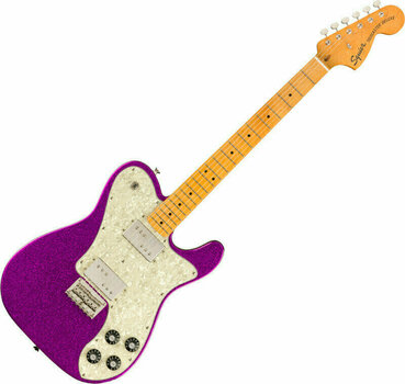 Electric guitar Fender Squier FSR Classic Vibe '70s Telecaster Deluxe MN Purple Sparkle with White Pearloid Pickguard - 1