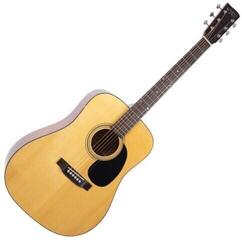 Dreadnought Guitar Recording King RD-318 Natural Gloss Dreadnought Guitar