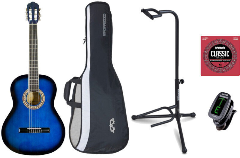 Polovična klasična kitara za otroke Pasadena CG161-1/2-BB Complete Beginner SET 1/2 Blue Burst
