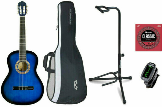 Classical guitar Pasadena CG161-1/2-BB Complete Beginner SET 1/2 Blue Burst - 1