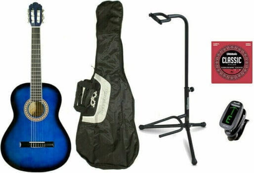 3/4 klassieke gitaar voor kinderen Pasadena CG161-3/4-BB Complete Beginner SET 3/4 Blue Burst - 1