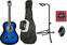 Guitare classique taile 3/4 pour enfant Pasadena CG161-3/4-BB Complete Beginner SET 3/4 Blue Burst